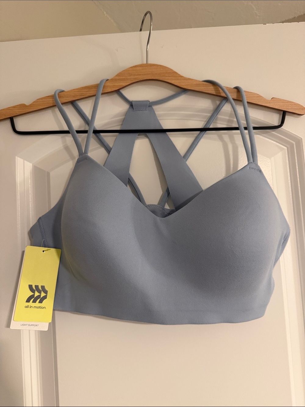 Target All in Motion Light Support Sports Bralette — Dusty Blue